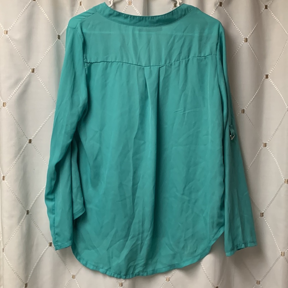 ZANZEA Women's Chiffon Solid V Neck Cuffed Sleeve T Shirt Blouse Top - Picture 6 of 8
